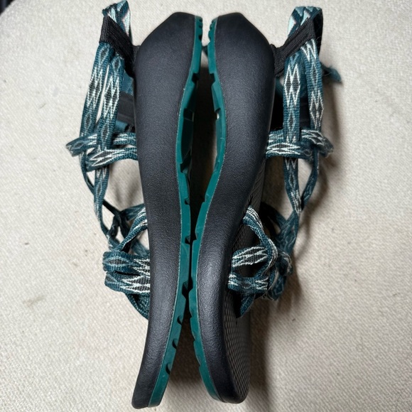 Chaco Women's Sandals in Black and Teal - Picture 6 of 8
